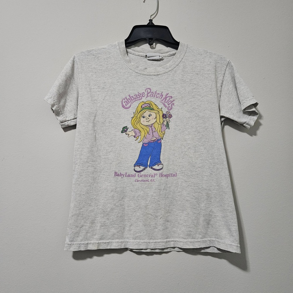 Cabbage Patch Kids BabyLand General Hospital Gray Graphic T-Shirt Youth Small